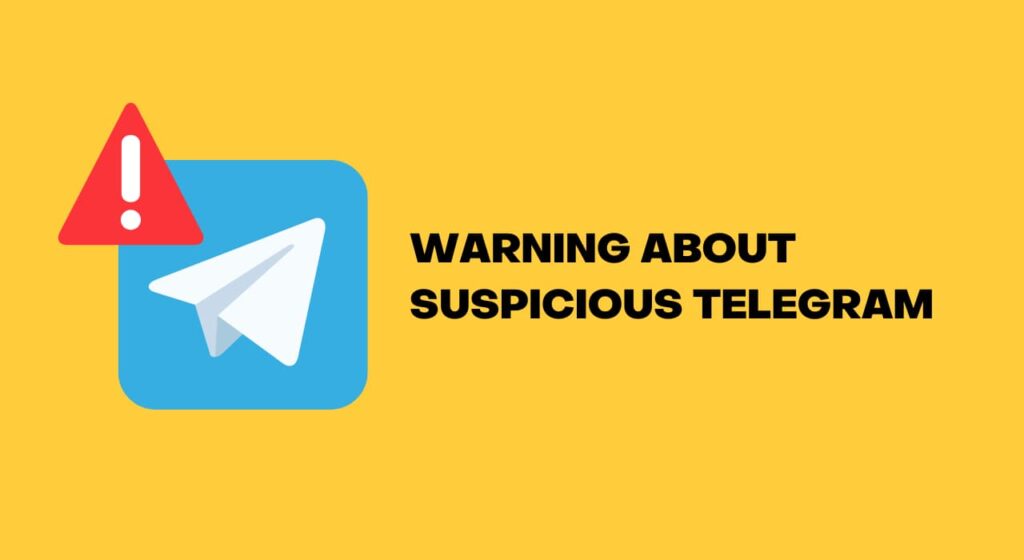 Warning about suspicious Telegram solicitations claiming to be from(02)