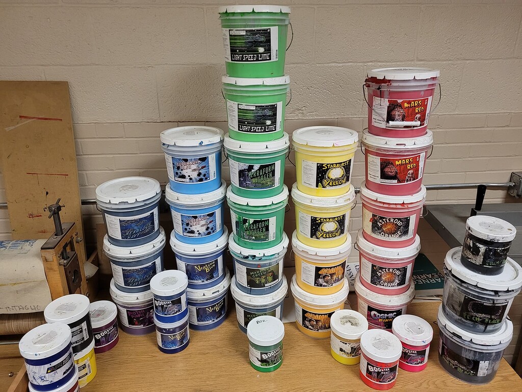 Inks Galore Printmaking MakeICT