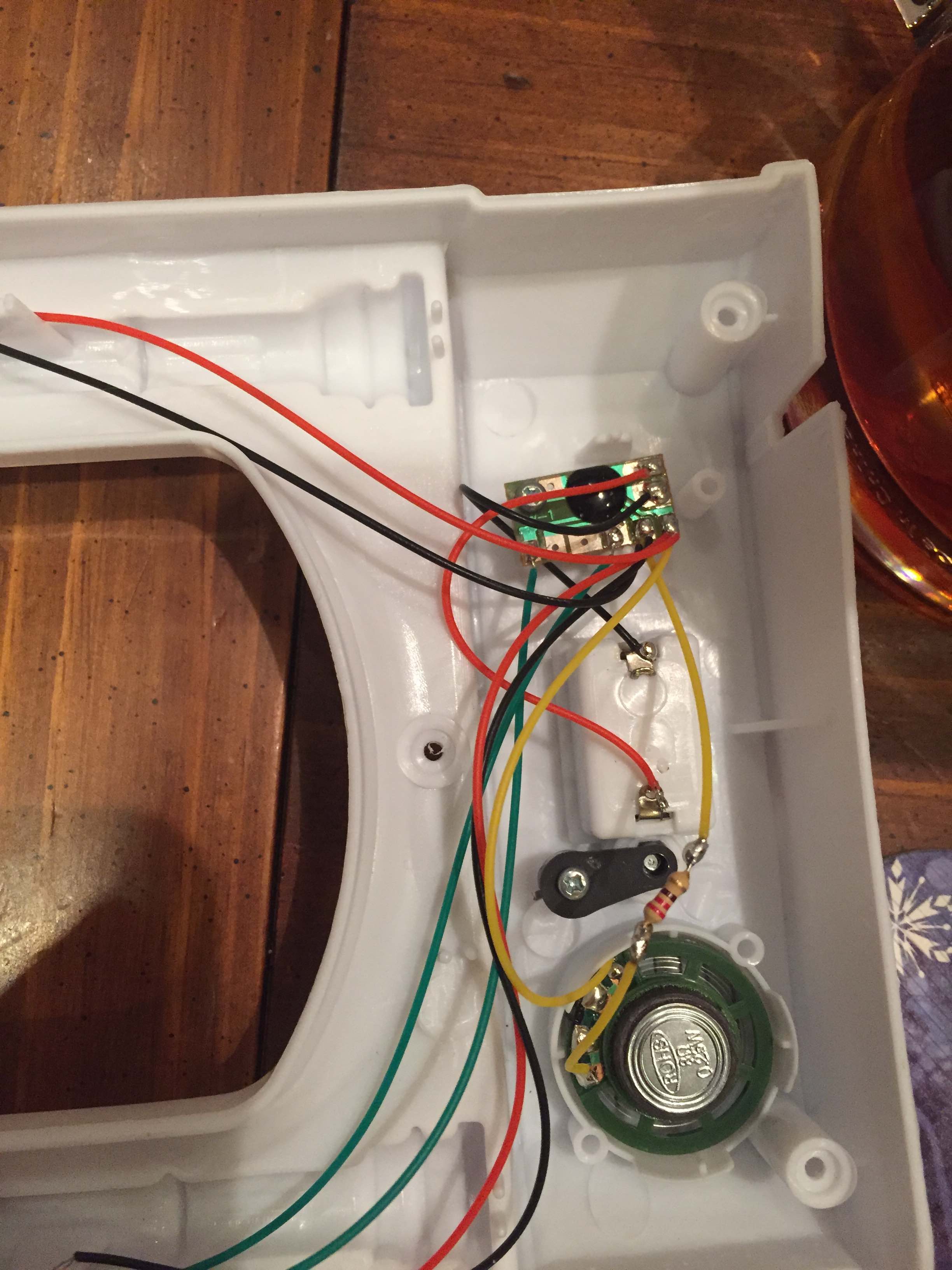 Need help making a speaker quiet in daughters new toy Projects VHS
