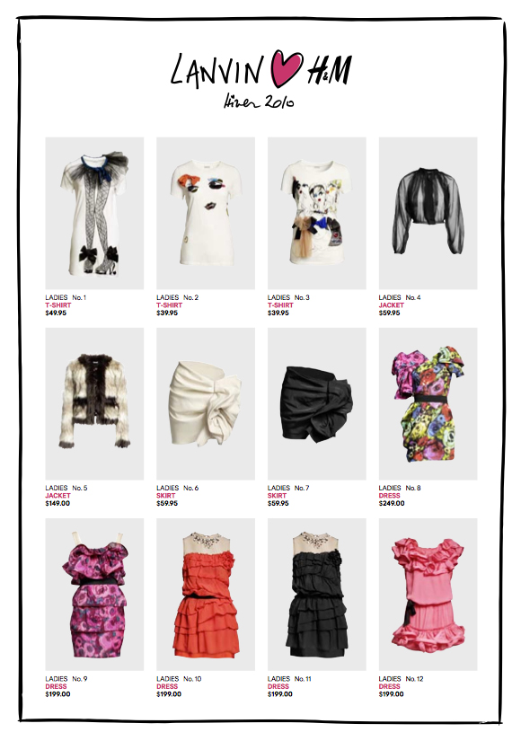 LANVIN Hearts H&M Hits Stores Makeup and Beauty blog