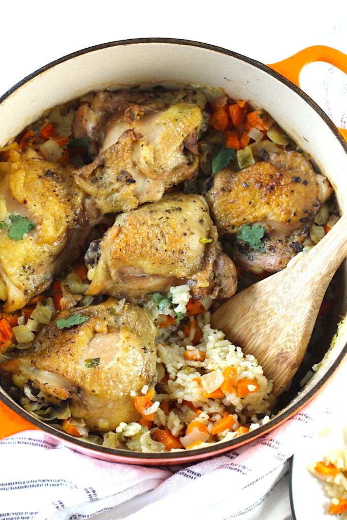 Roasted Chicken Rice Dinner Talking Meals