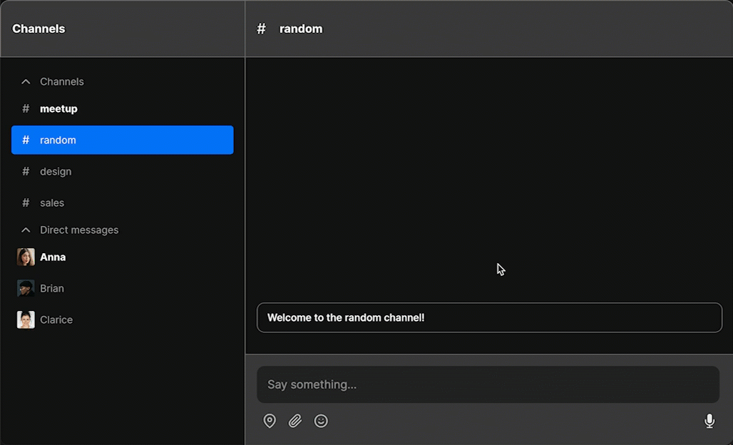 How to use TalkJS to create a team chat with channels