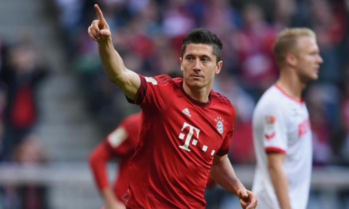 WATCH Lewandowski on target AGAIN as Bayern Munich make it perfect ten