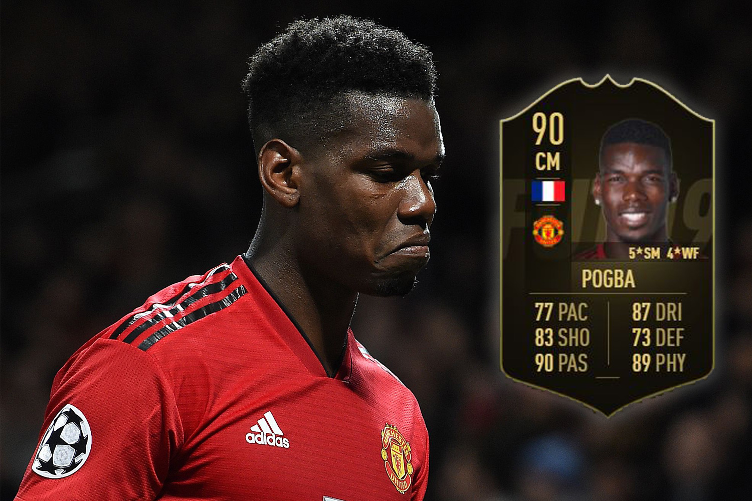 FIFA 19 Manchester United's Paul Pogba makes TOTW 22 despite Champions League red card