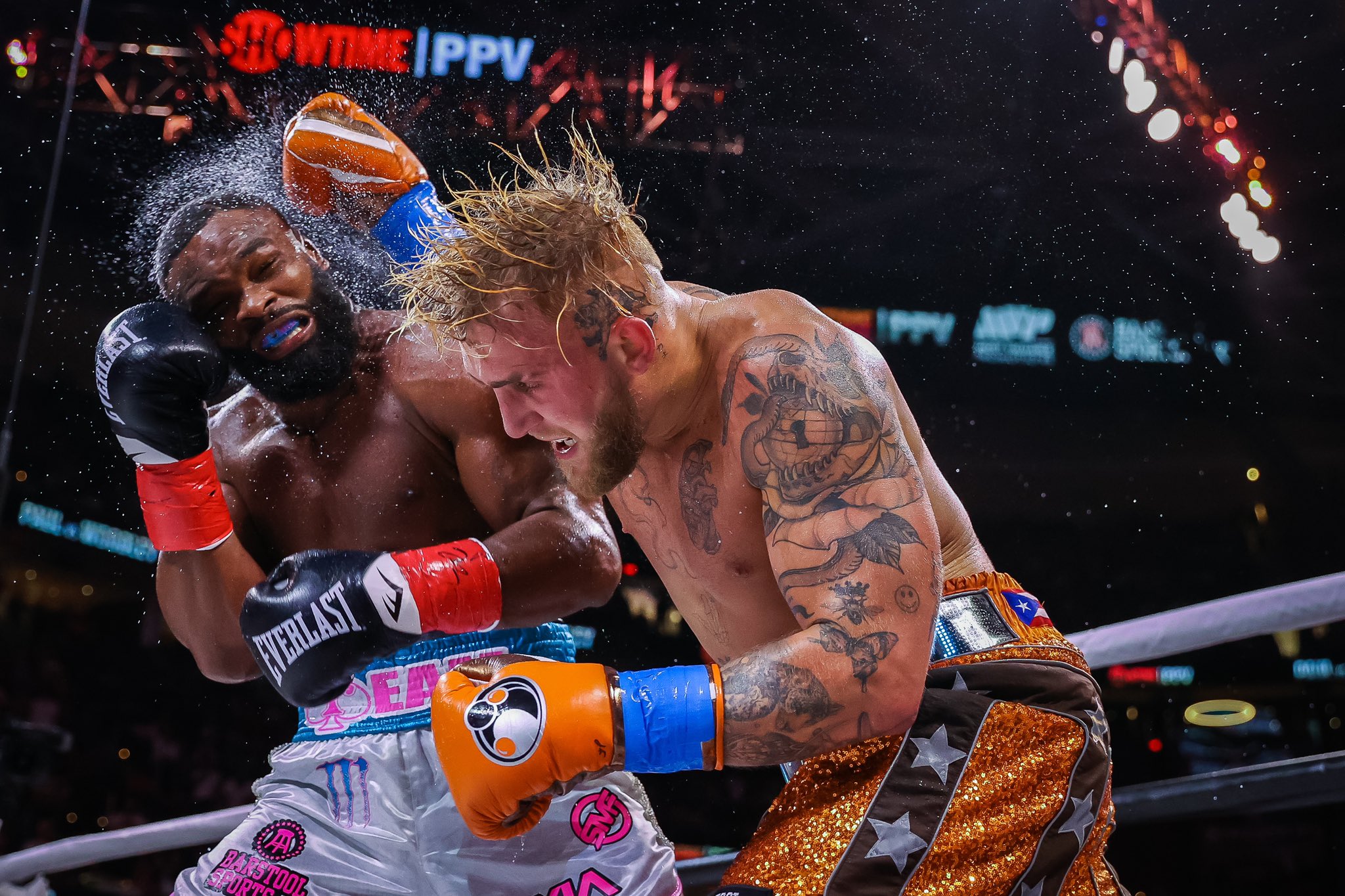 Jake Paul RESULT YouTuber nearly punched through the ropes but