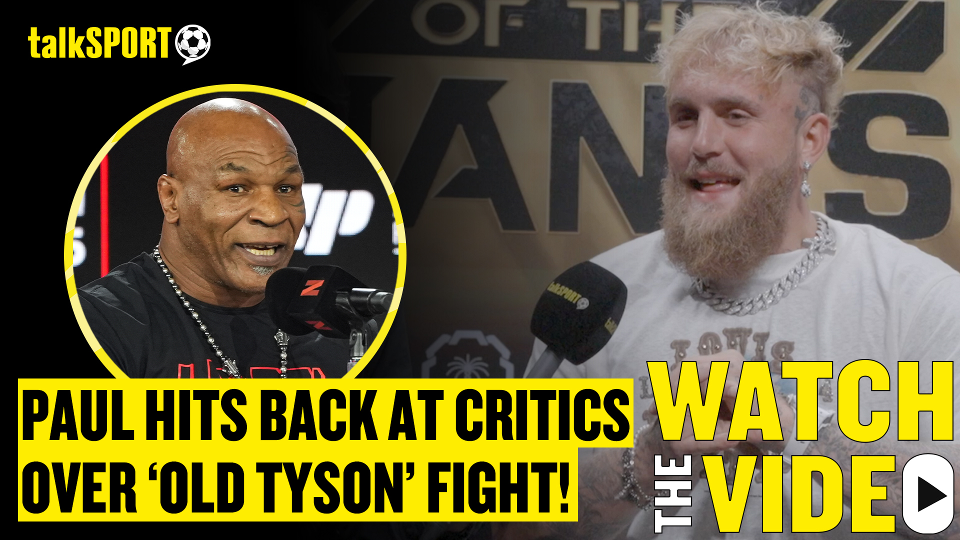 Jake Paul hits back at critics of his fight with 'old guy' Mike Tyson