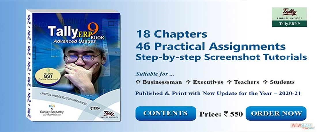 Tally ERP 9 Book PDF Free Download SSC STUDY