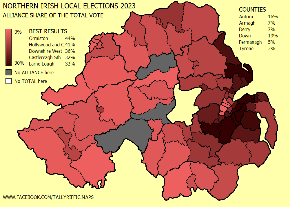 Northern Ireland Local Election Results 2023 Maps tallyriffic