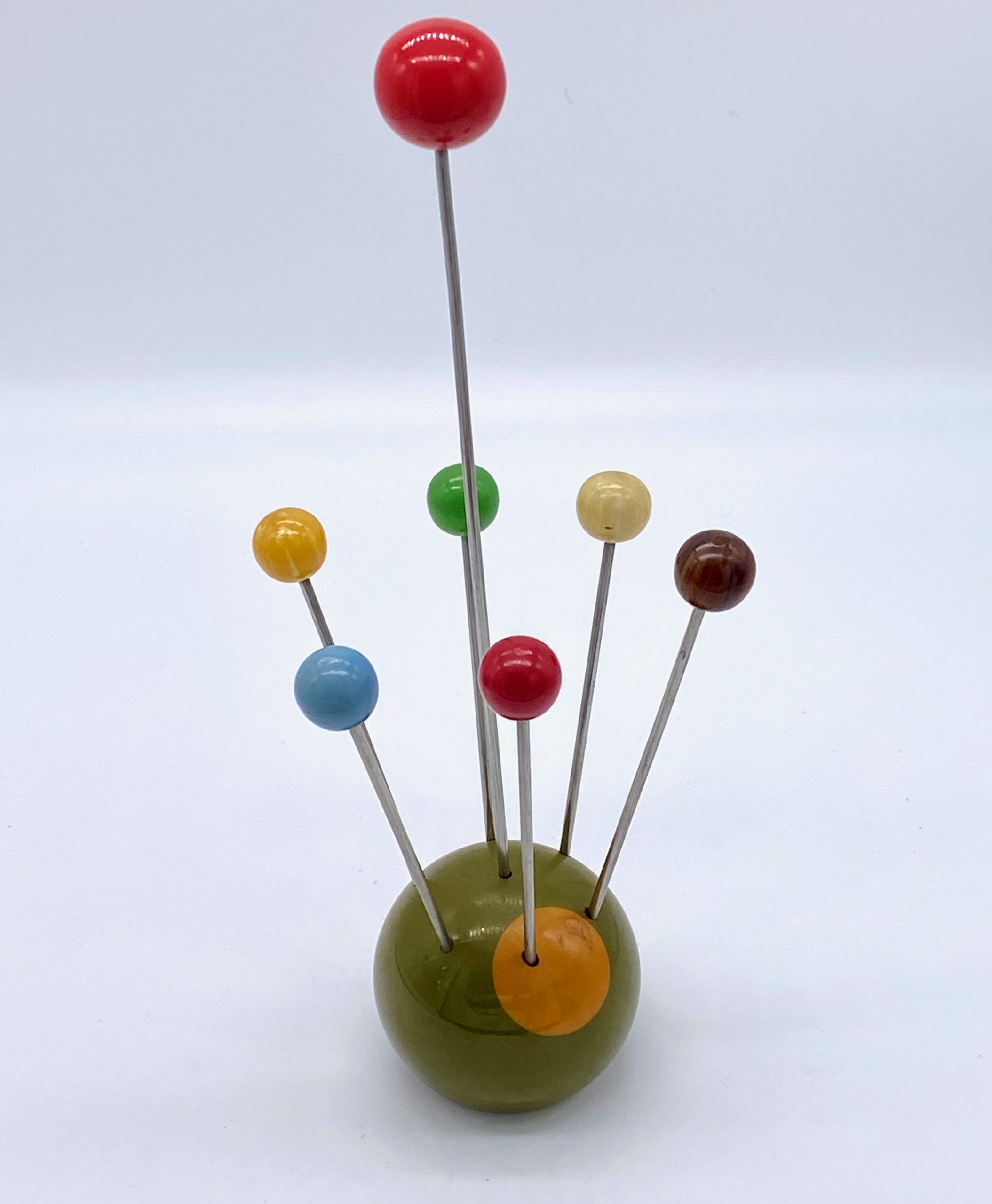 Vintage bakelite & early plastic cocktail party art deco 1930’s sticks