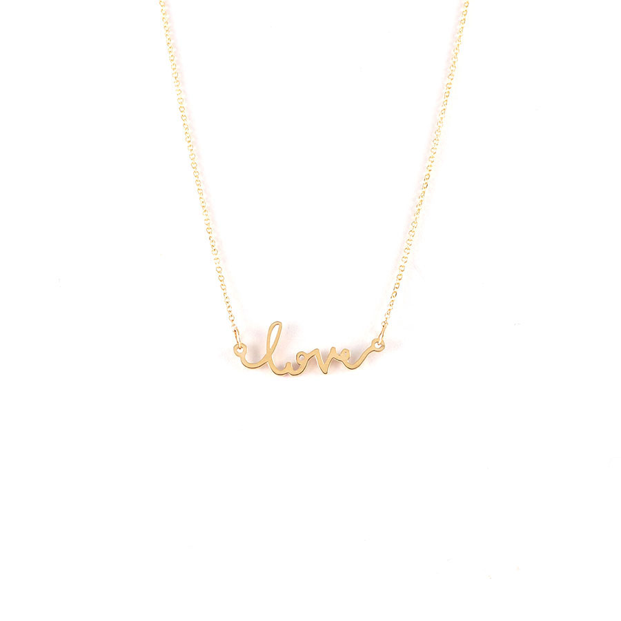 Love Necklace in Solid Gold Talu RocknGold