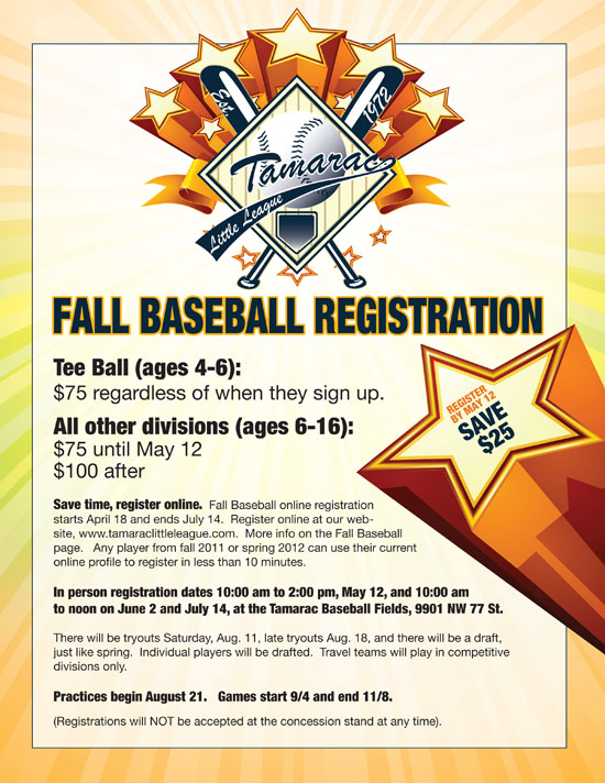 Register for Tamarac Little Baseball This Saturday Tamarac Talk