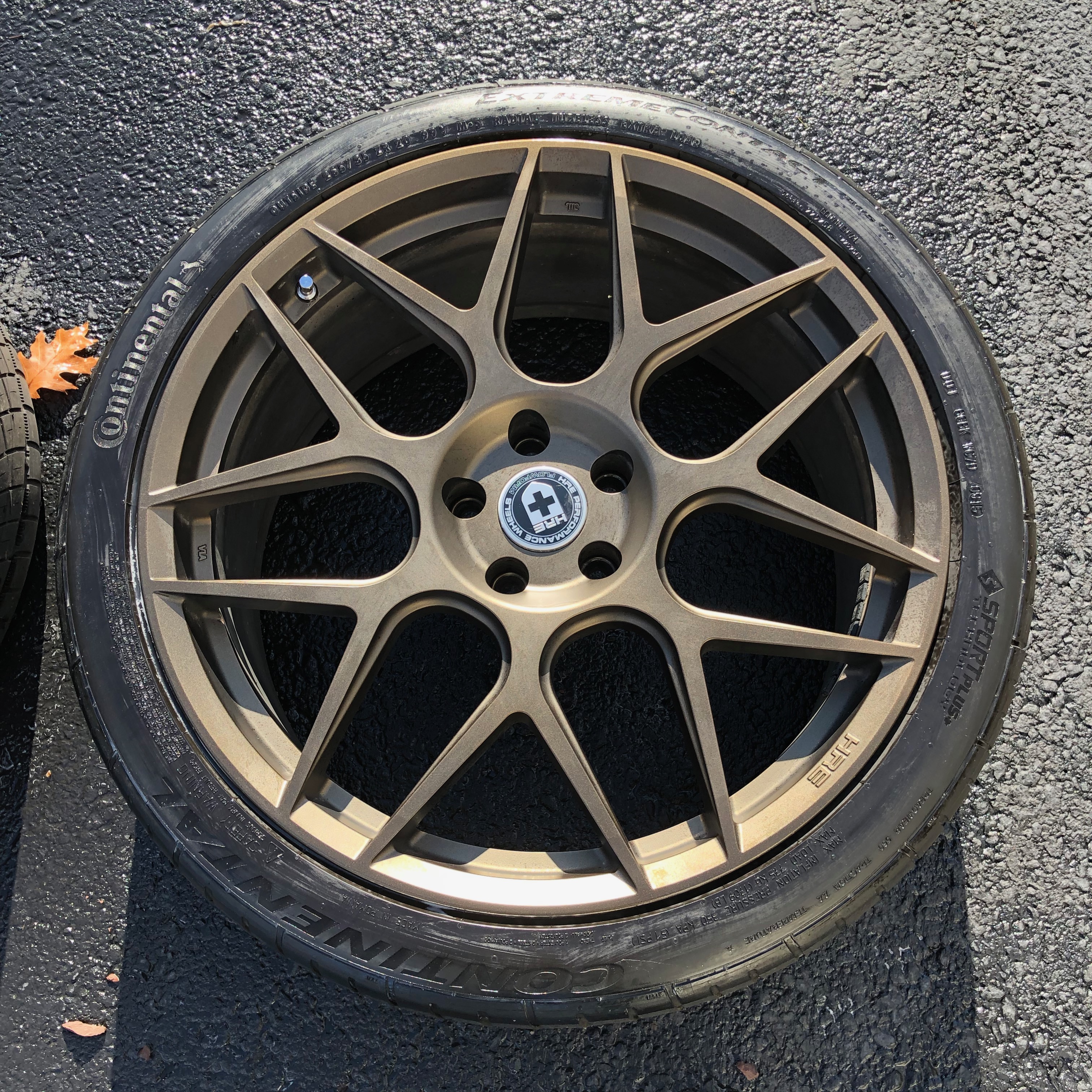 For Sale 20" HRE FF01 Satin Bronze IPA wheels and Tires + extra wheel