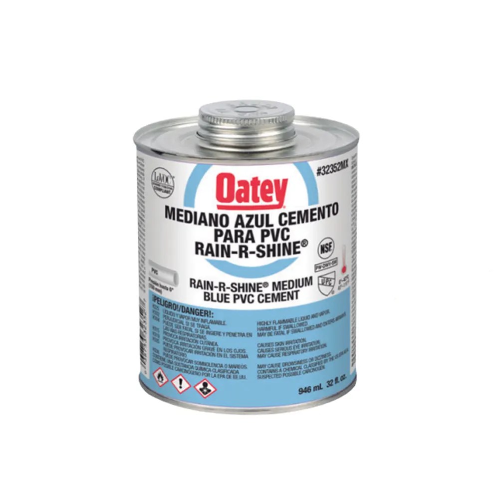 Cemento Azul para PVC Rain R Shine 32 oz Amanco Amanco, Plomería