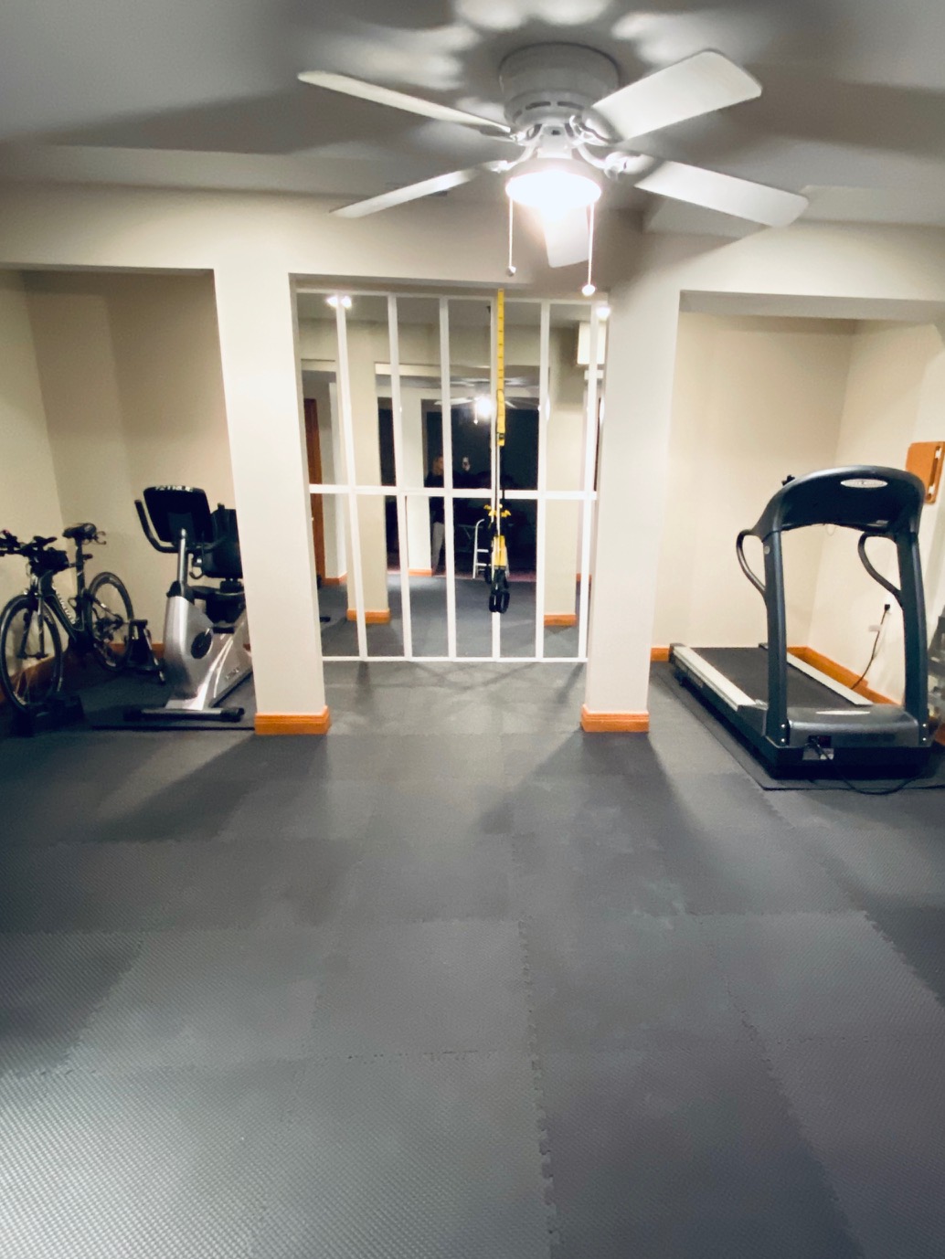 DIY Mirror Wall Home Gym on a Dime Tami's deals, dupes & DIY