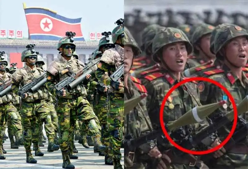 North KoreanFAKE guns north korean troops were carrying fake guns