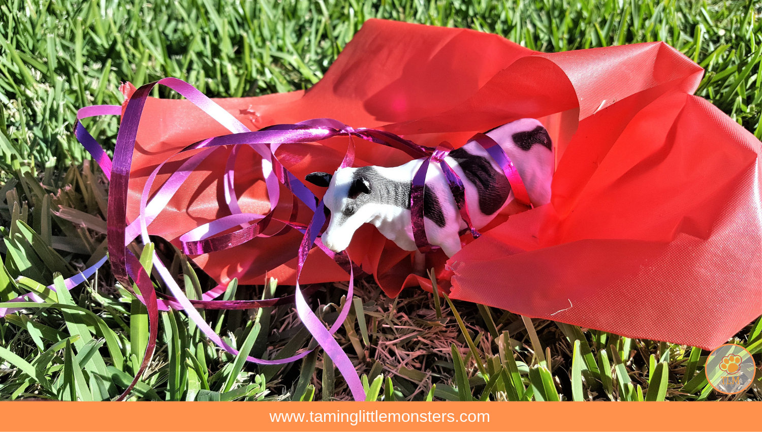 This flying cow STEM experiment is a fun take on a parachute experiment. Get your kids to design and test different parachutes to see which one is the best at helping the cow fly. When you have a winner, then it turns into a mini world and you're all set to go on an adventure. These cows are up to something.