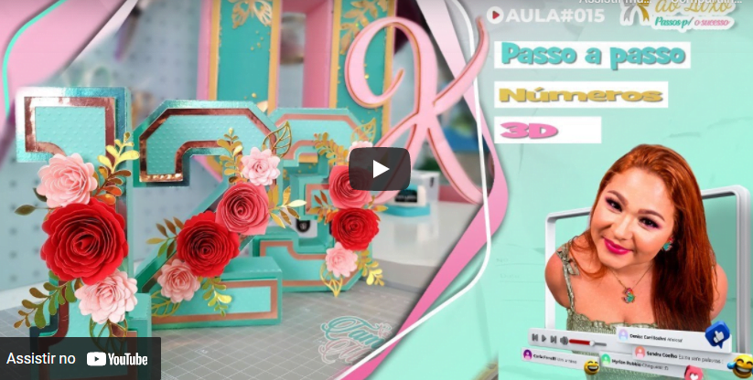 Como Fazer Numeros 3d Aula 15 Tamires Moura
