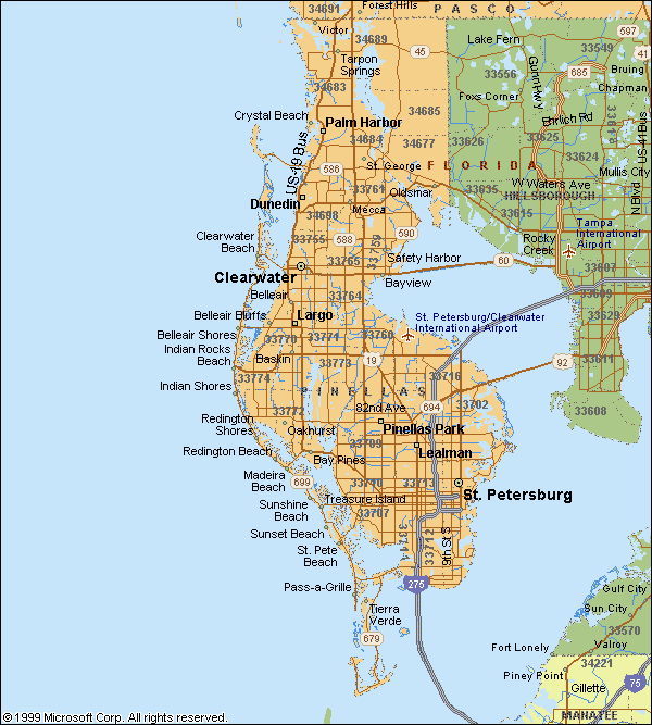 Pinellas County Map