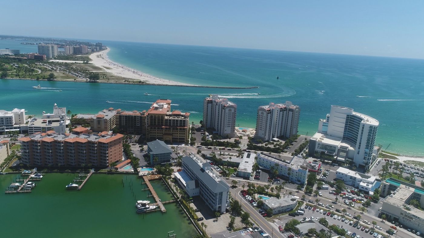 Clearwater Beach in 4K Tampa Aerial Media Tampa Aerial Media