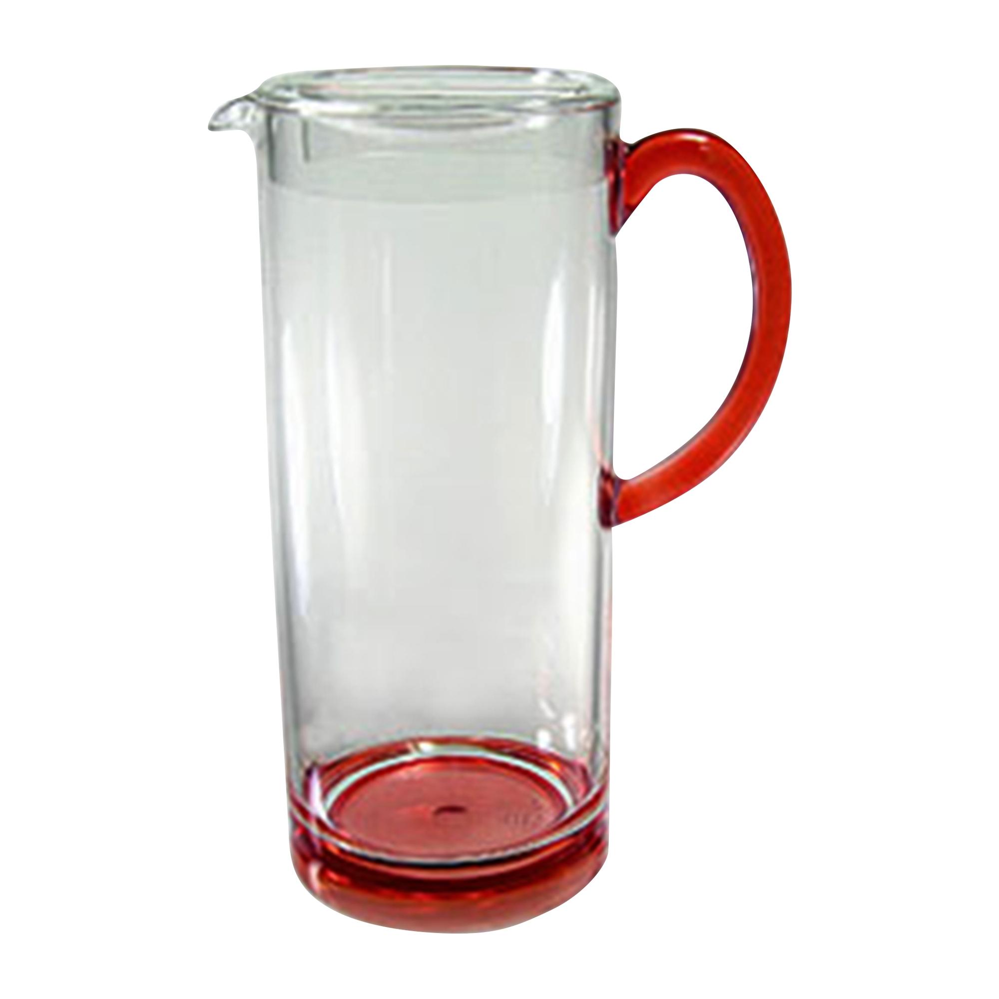 Acrylic Glass Water Jug 1.7L Red Tanbinas Online Marketplace in