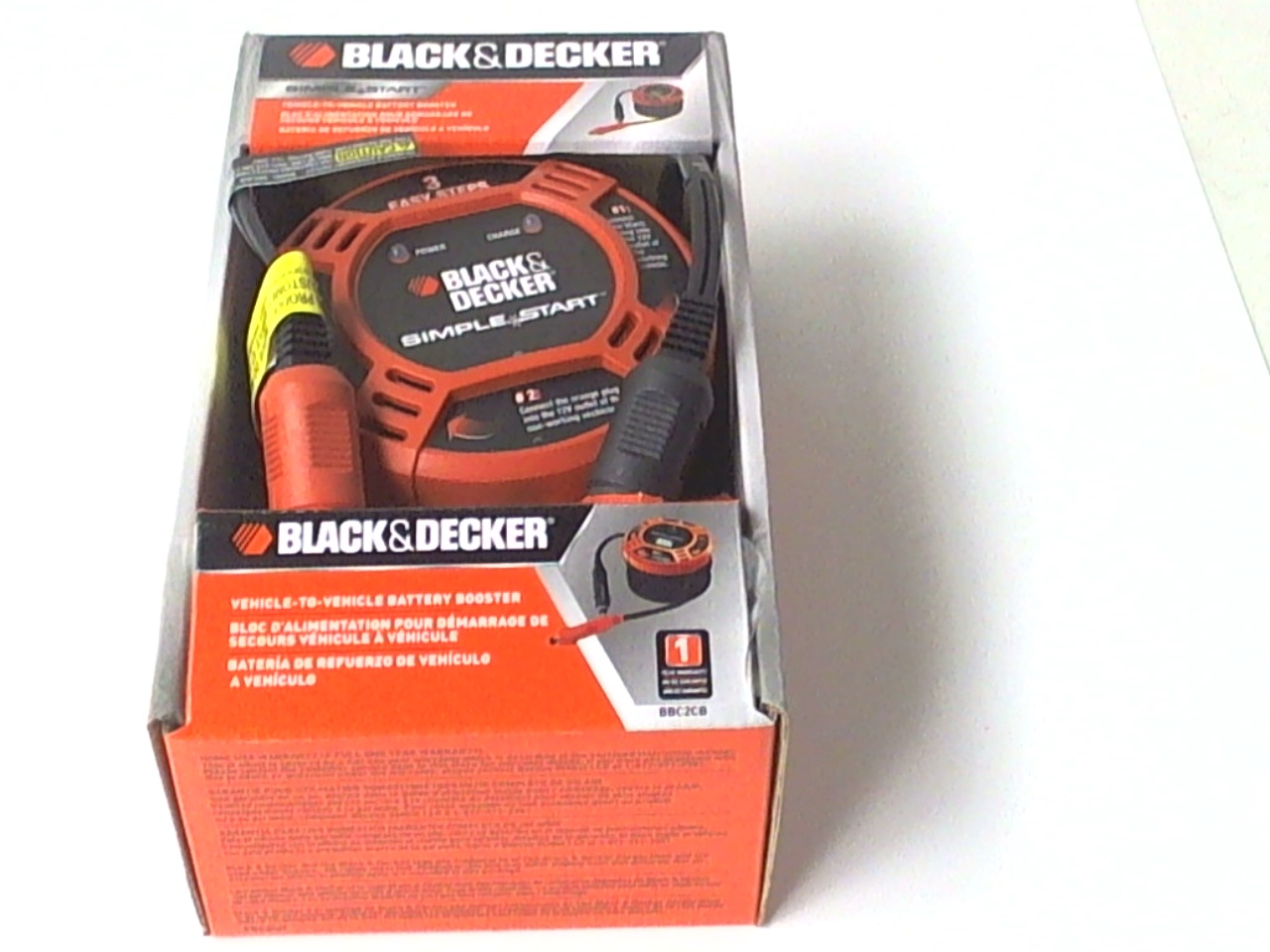 Black & Decker Simple Start Battery Booster Jumper Cables