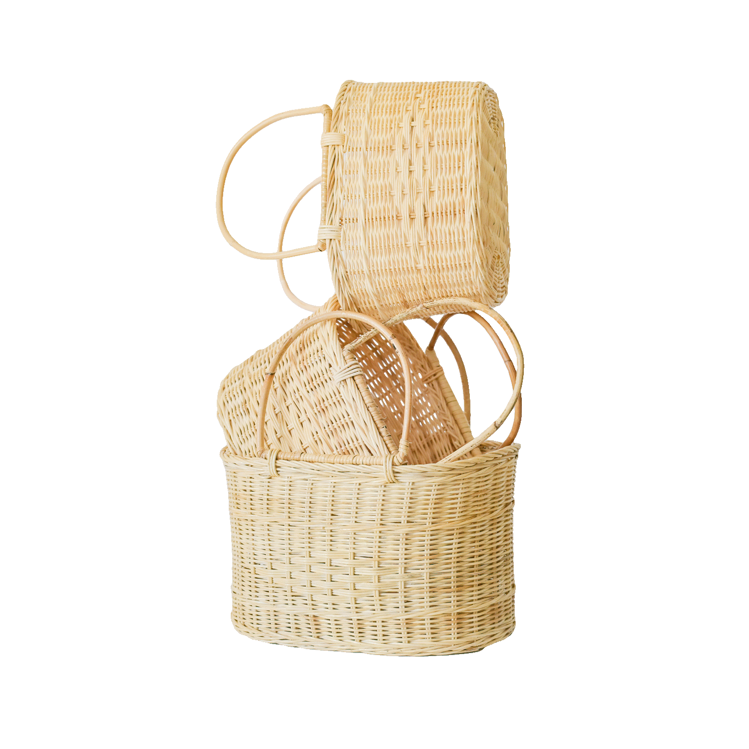 Product Oval Rattan Baskets Set of 3