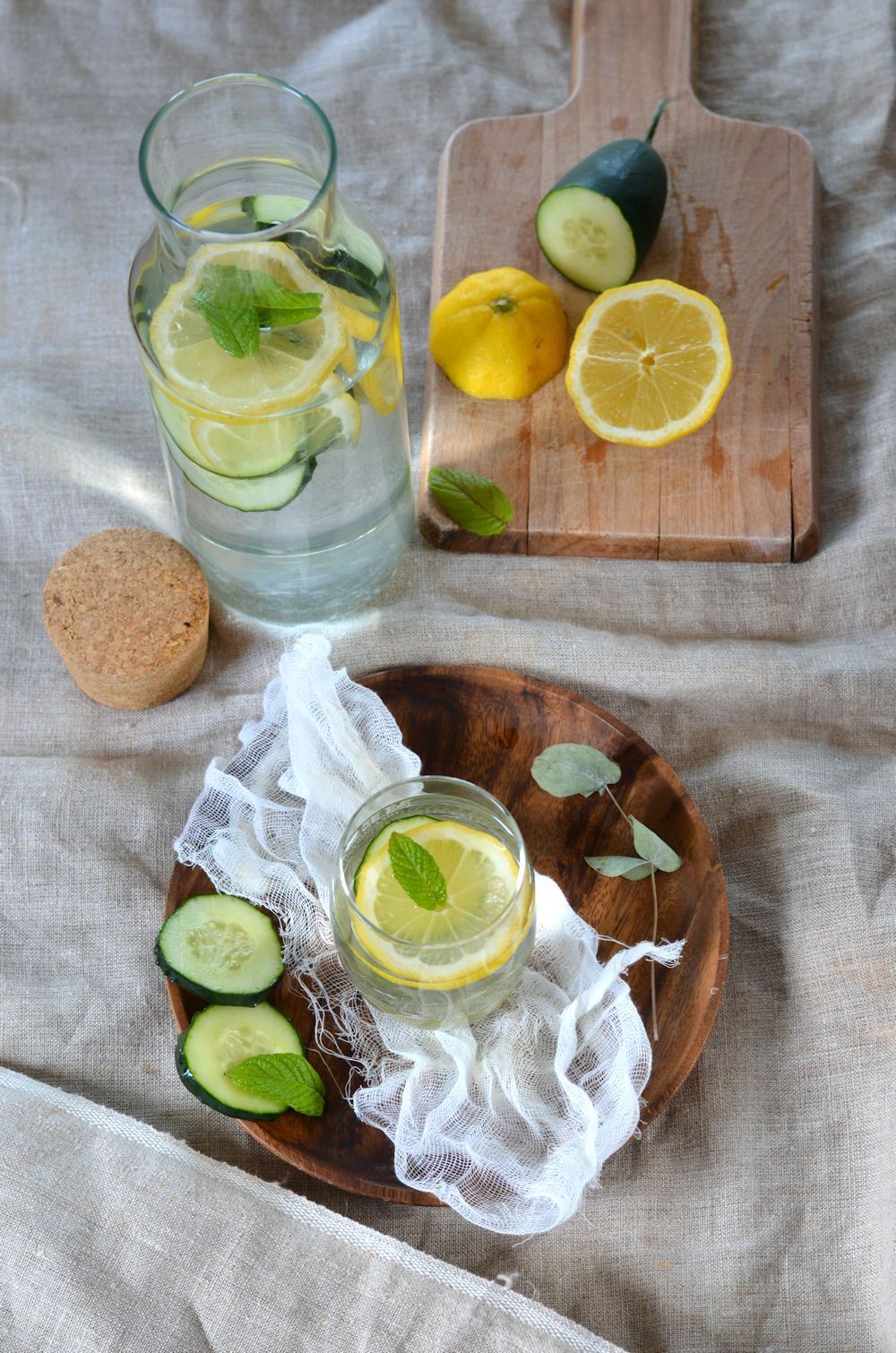 Eau de citron et menthe {detox} Recette Tangerine Zest