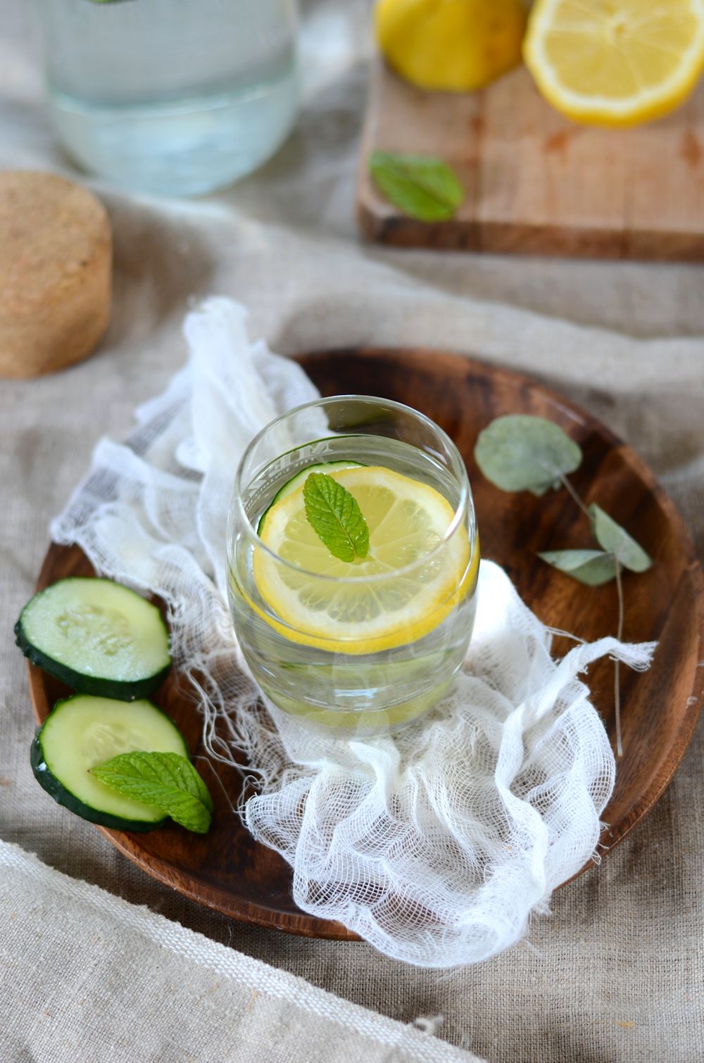 Eau de citron et menthe {detox} Recette Tangerine Zest