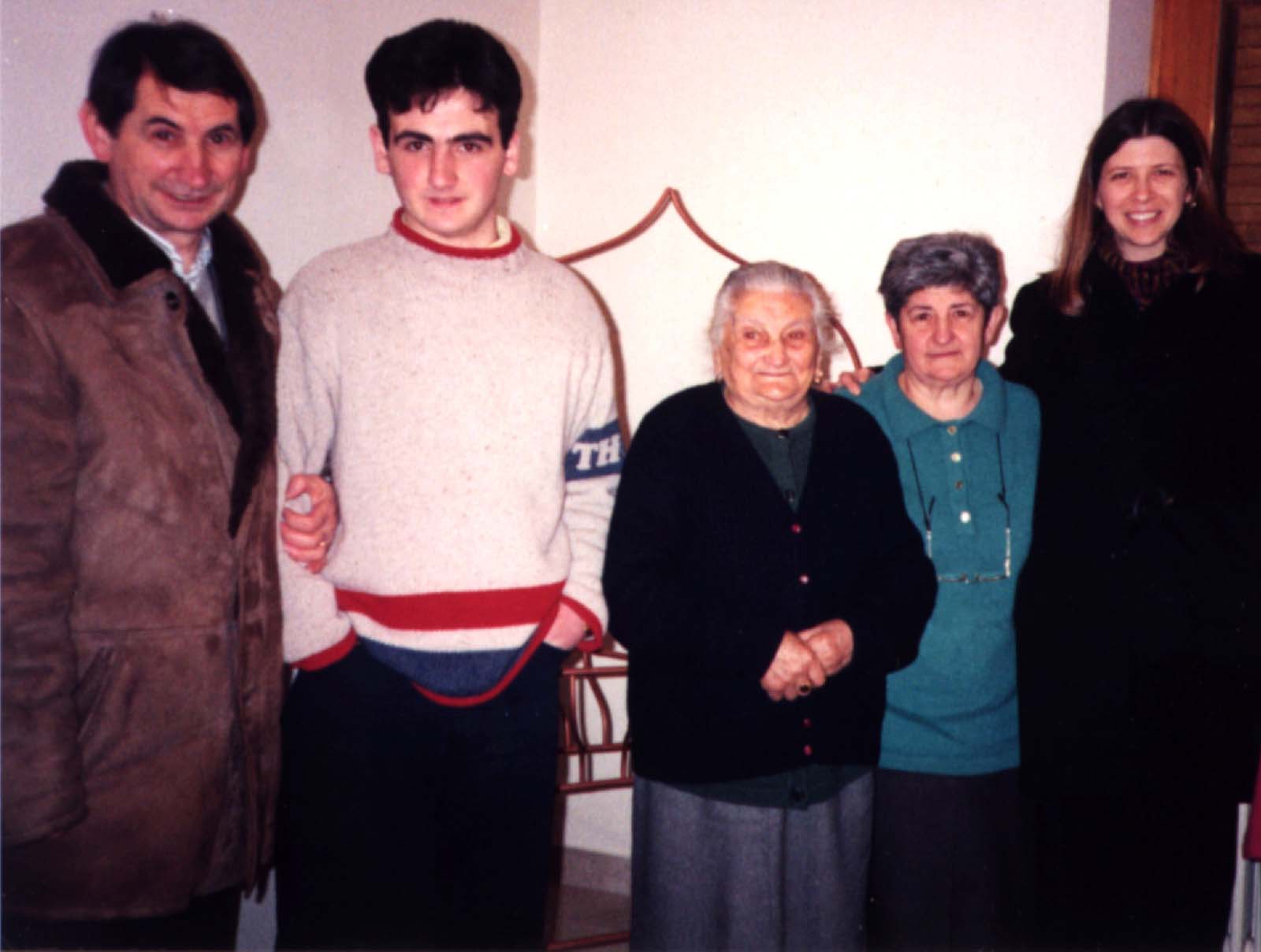 Ciletti Family in Bagnoli Irpino Avellino, February 1999