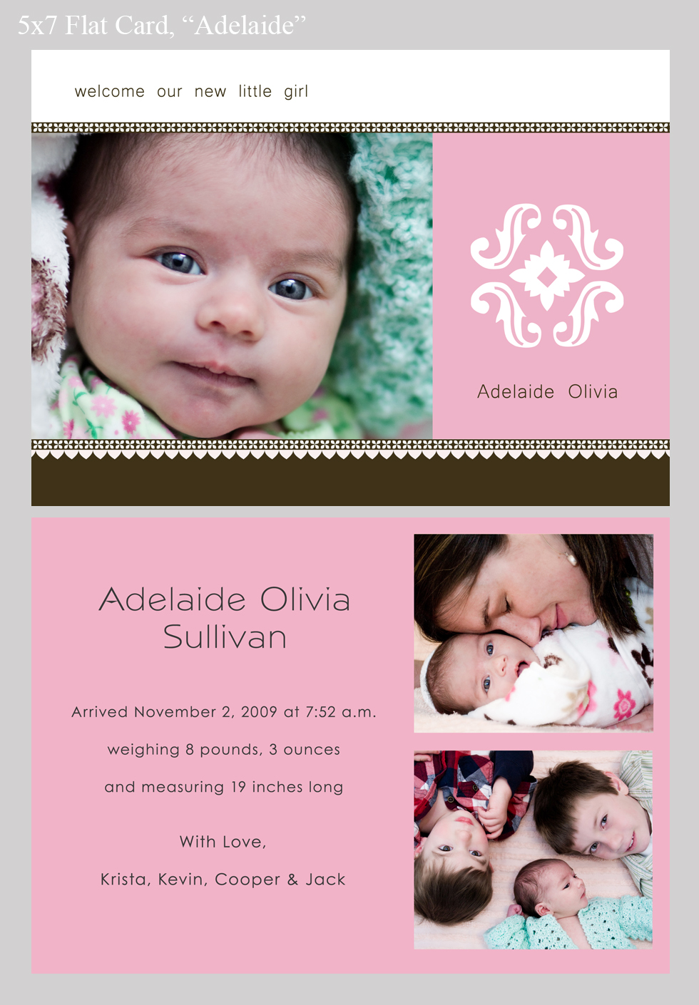Custom Birth Announcements {Arizona Newborn Photography}