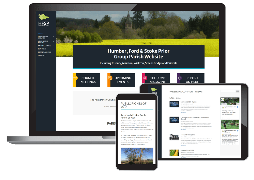 Humber, Ford & Stoke Prior Parish Council Tangled  Solutions