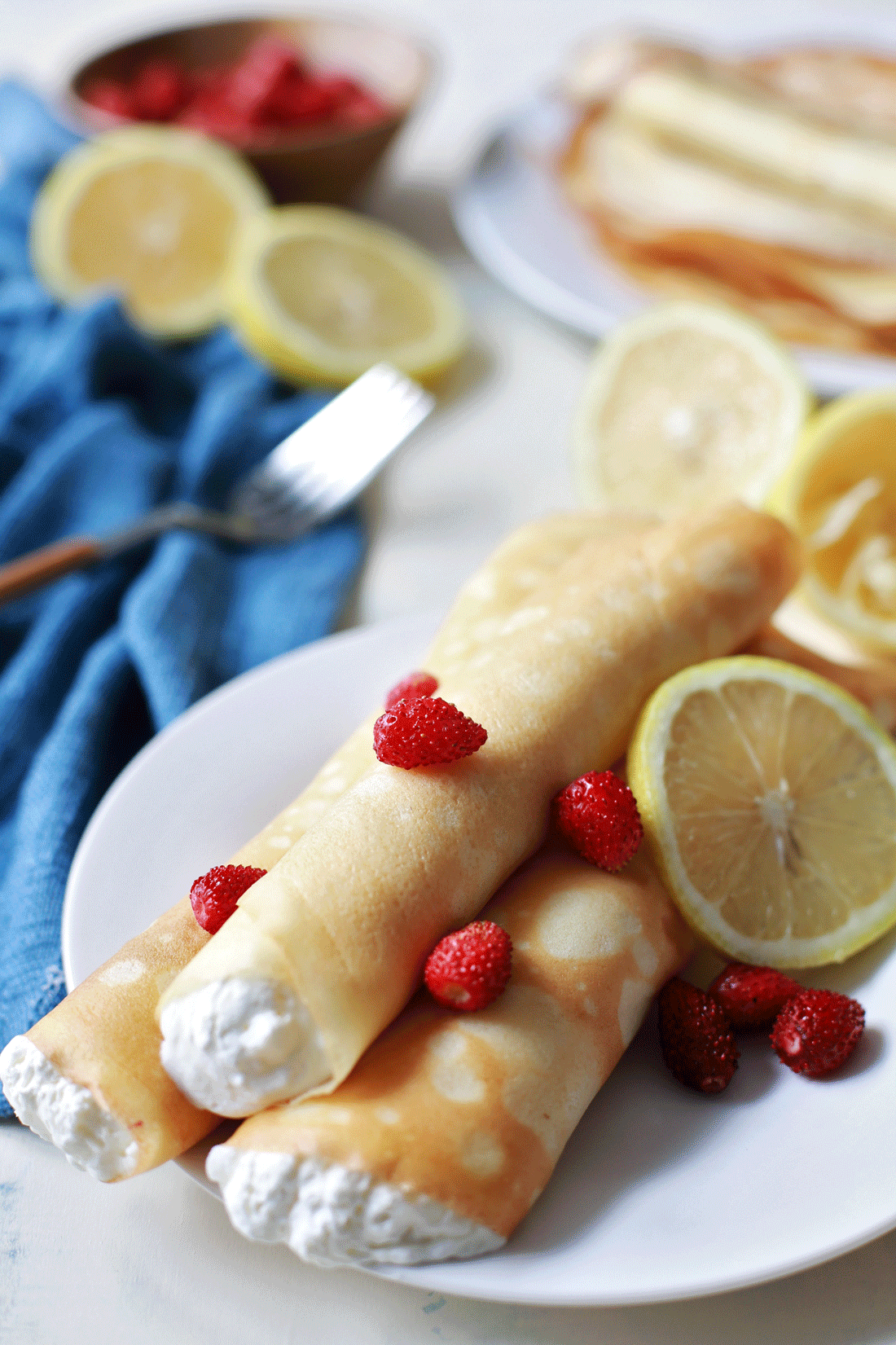 Sweet Crepes with Lemon Crème Tangled with Taste