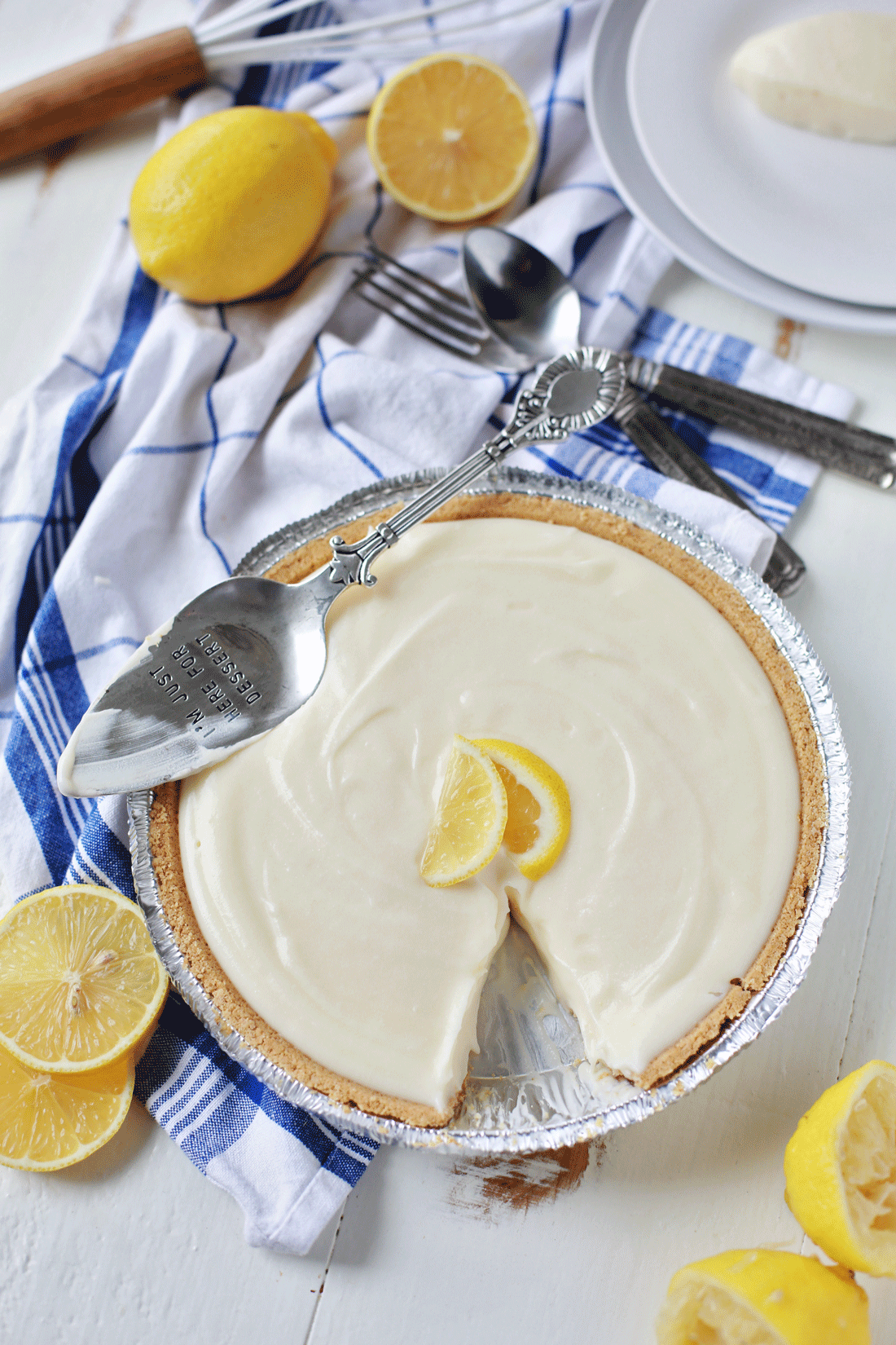 Best Ever Sour Cream Lemon Pie Tangled with Taste
