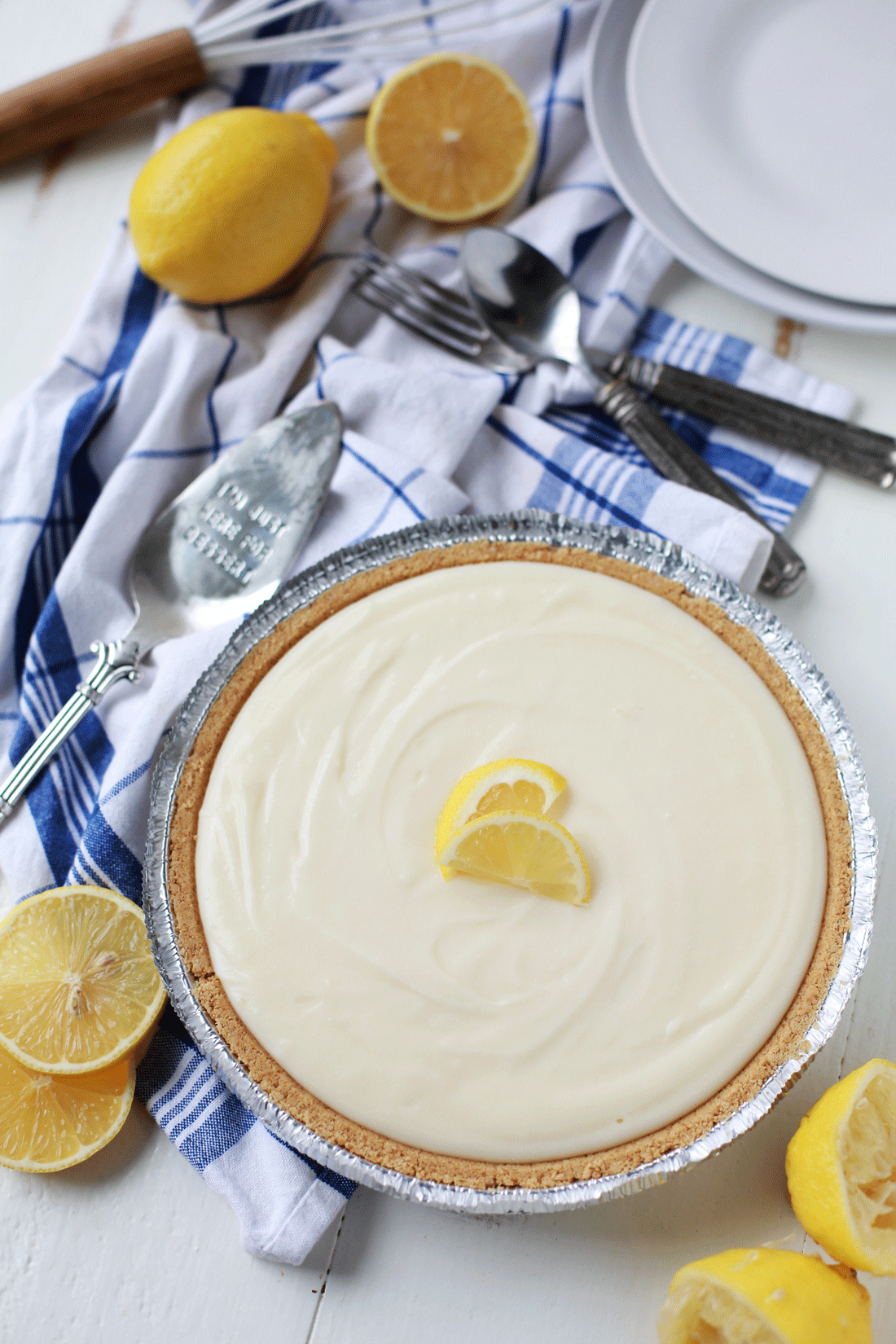 Best Ever Sour Cream Lemon Pie Tangled with Taste