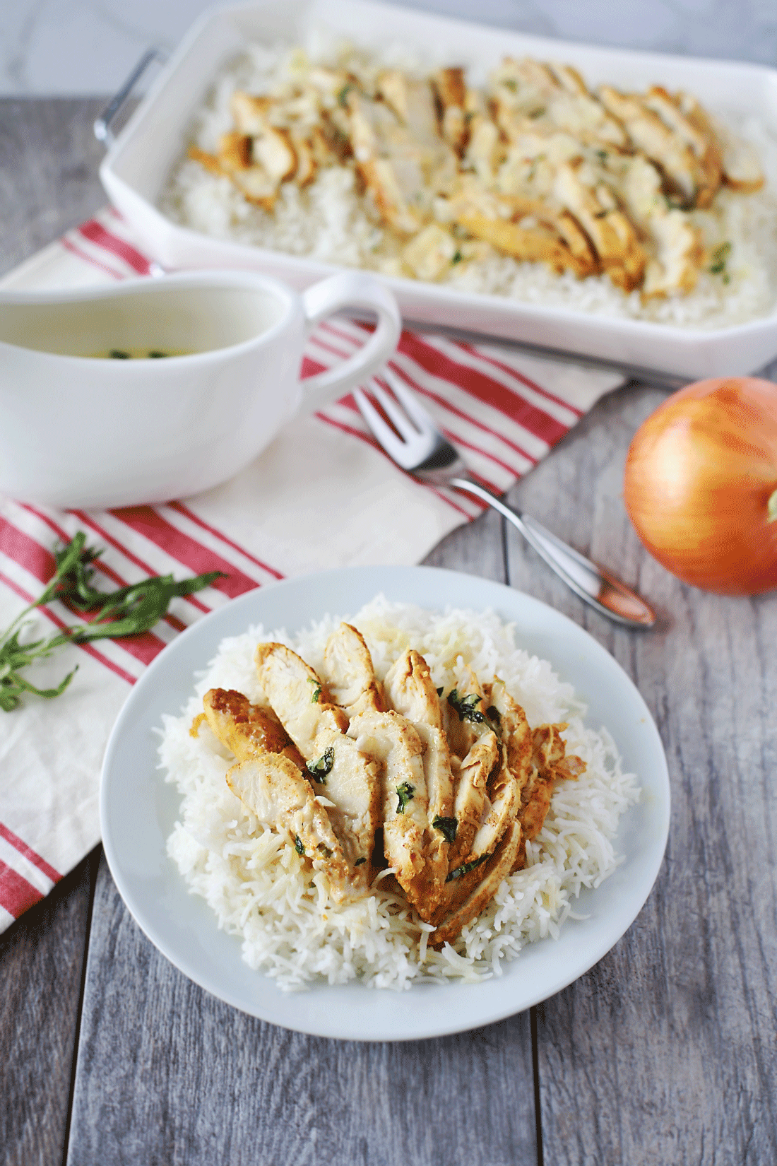 Curry Chicken Tenders in Tarragon Cream Tangled with Taste