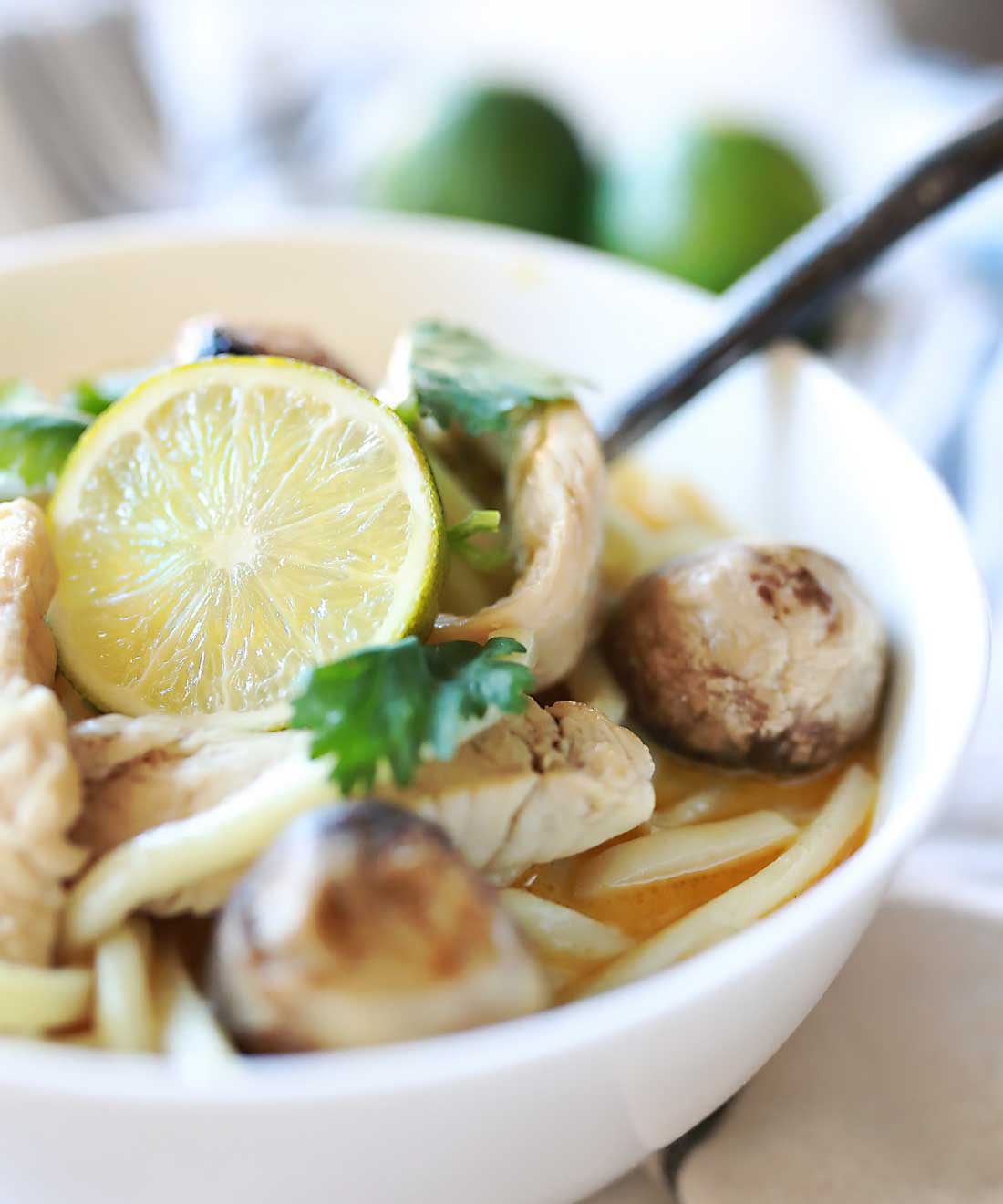 Thai Coconut Lemongrass Soup with Lime Tangled with Taste