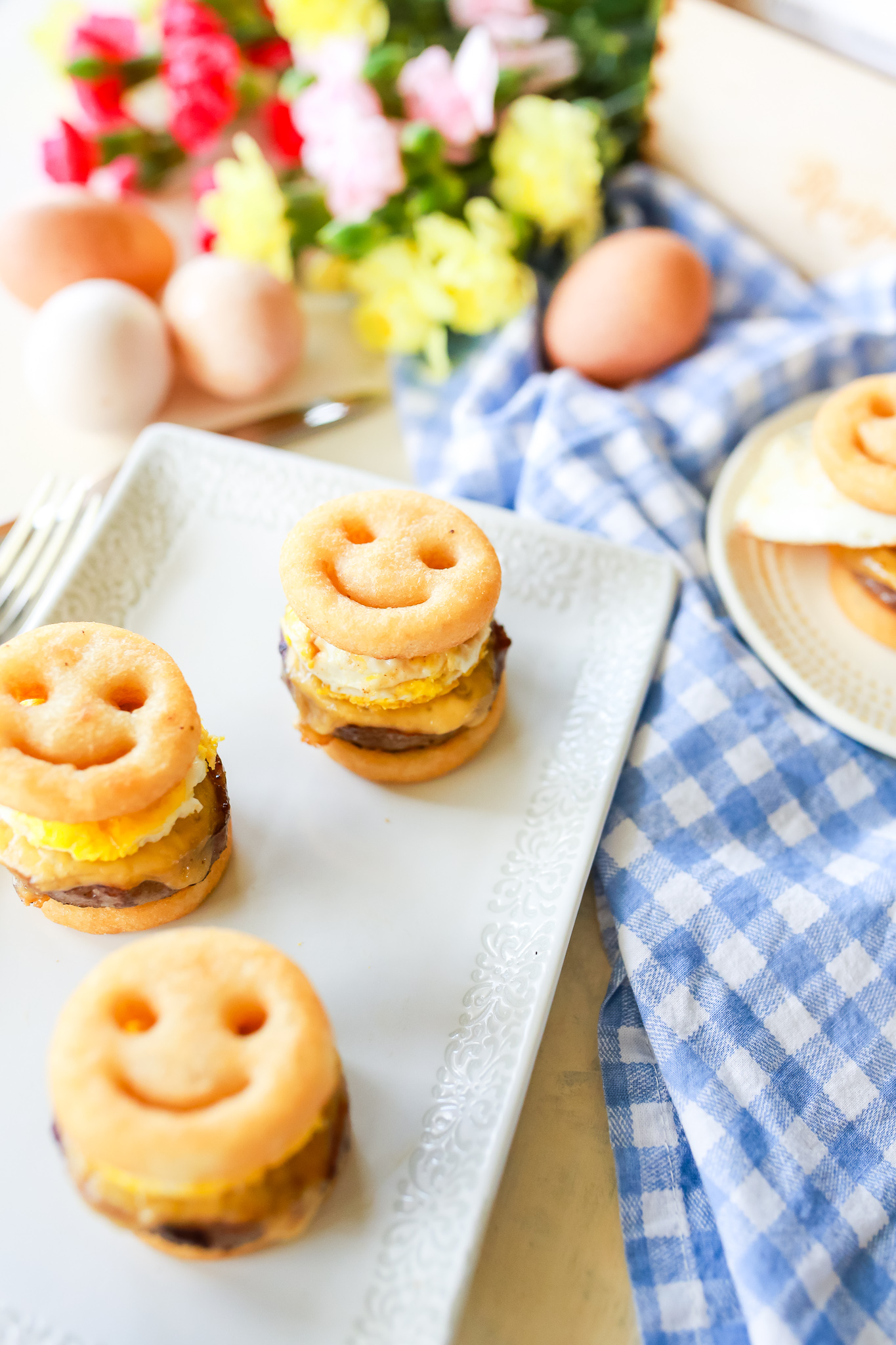 Kid Friendly Breakfast Sliders Tangled with Taste