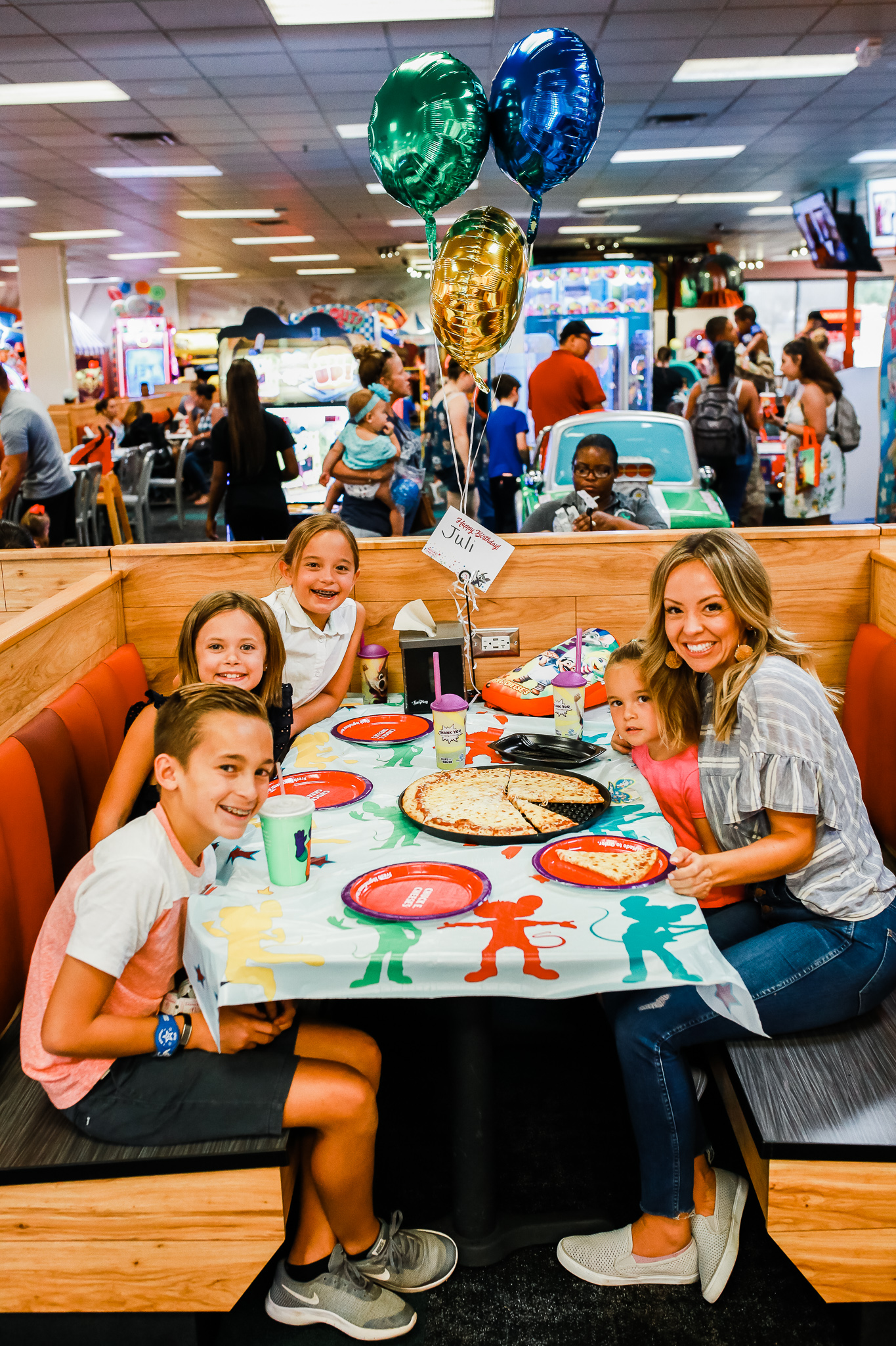 Chuck E. Cheese fun for the whole Family!!!