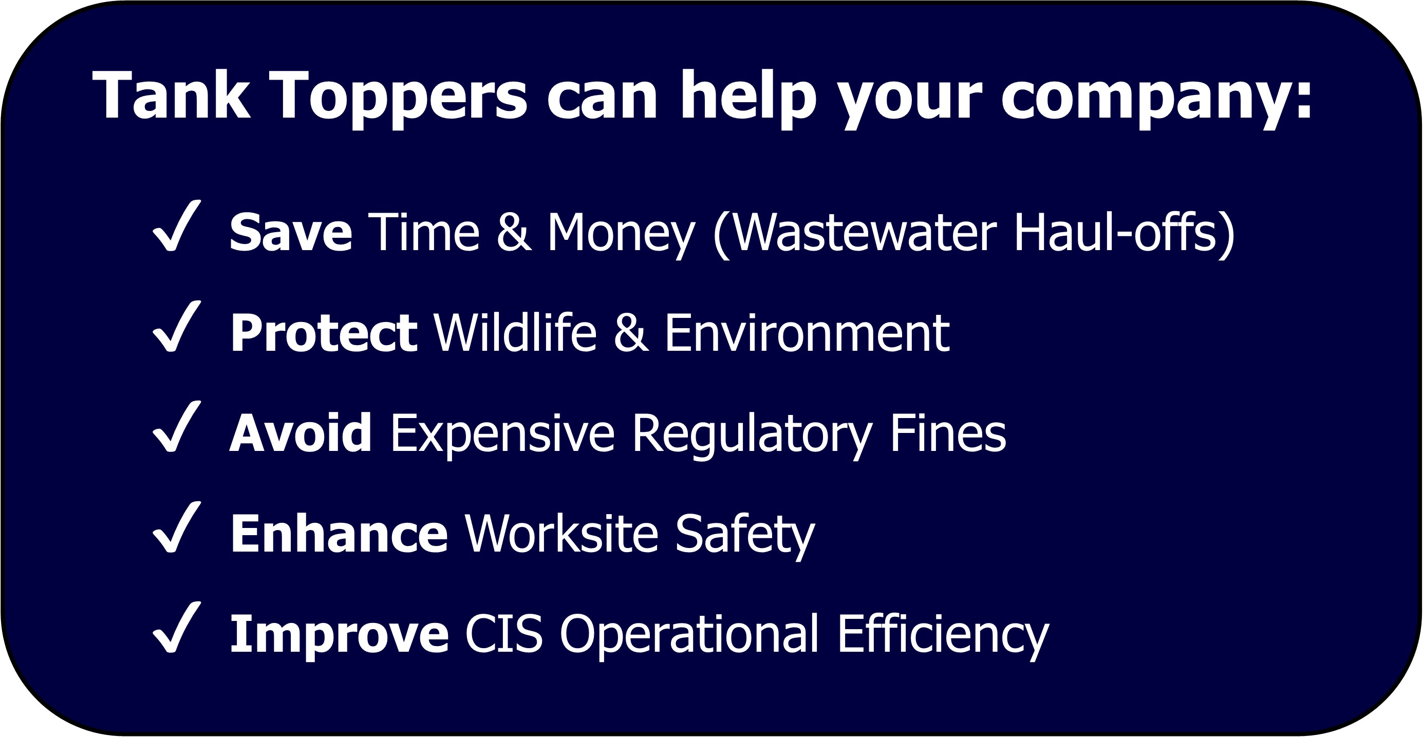 TT Solutions Tank Toppers