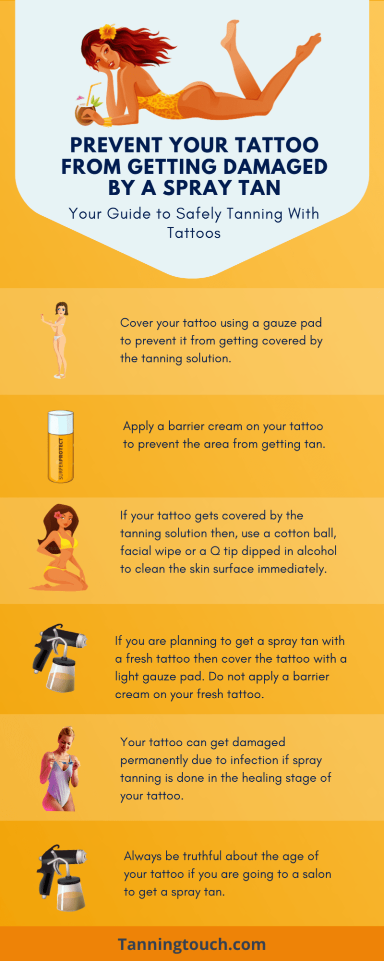 Does Sunless Spray Tanning Really Damage Your Tattoo?