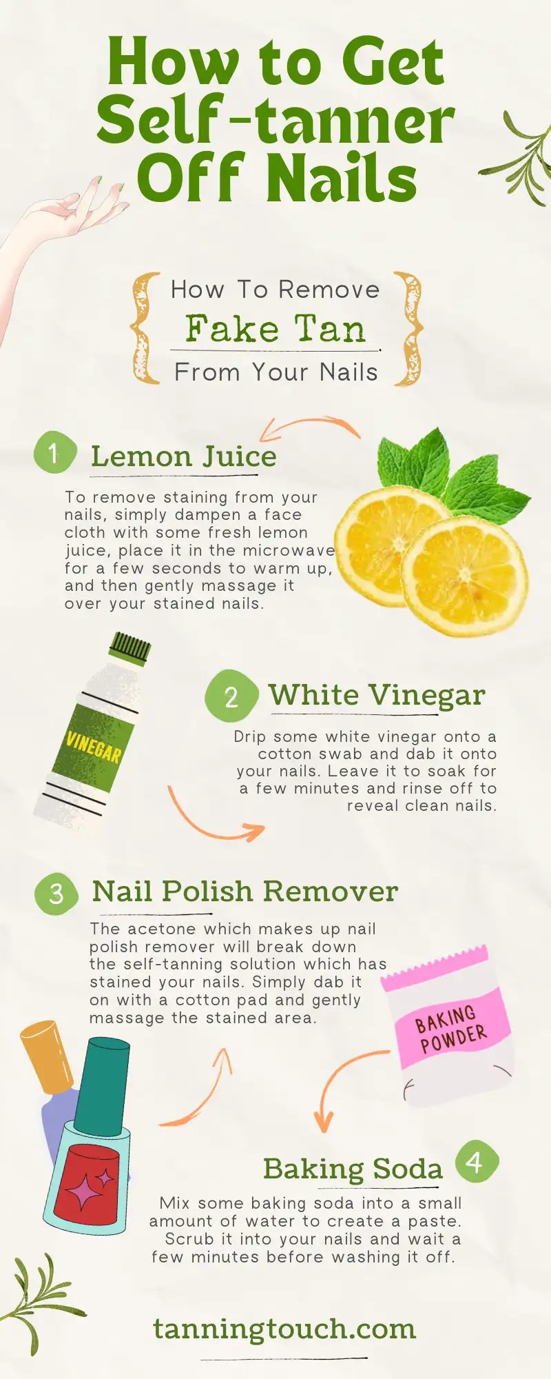 5 Ways to Remove Selftanner From Your Nails