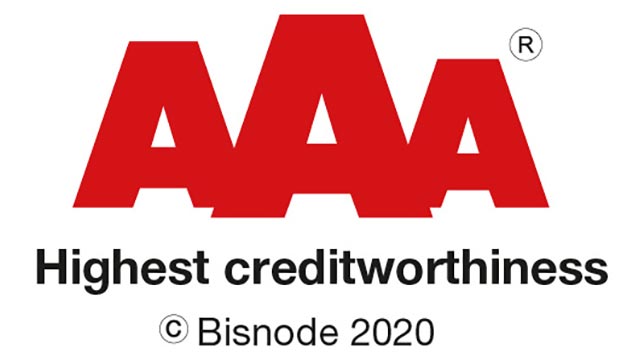 Tantec have achieved Bisnode’s highest credit rating again