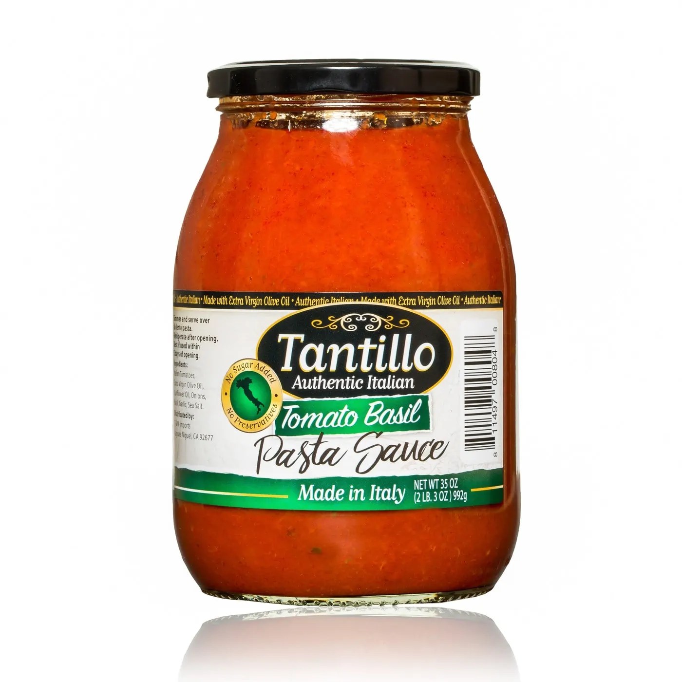 Tantillo Imported Italian Tomato Basil Pasta Sauce
