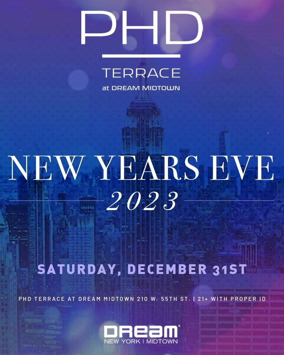 2023 Grilling Events New York NYE 2023 PHD Terrace New York Tao Group Hospitality