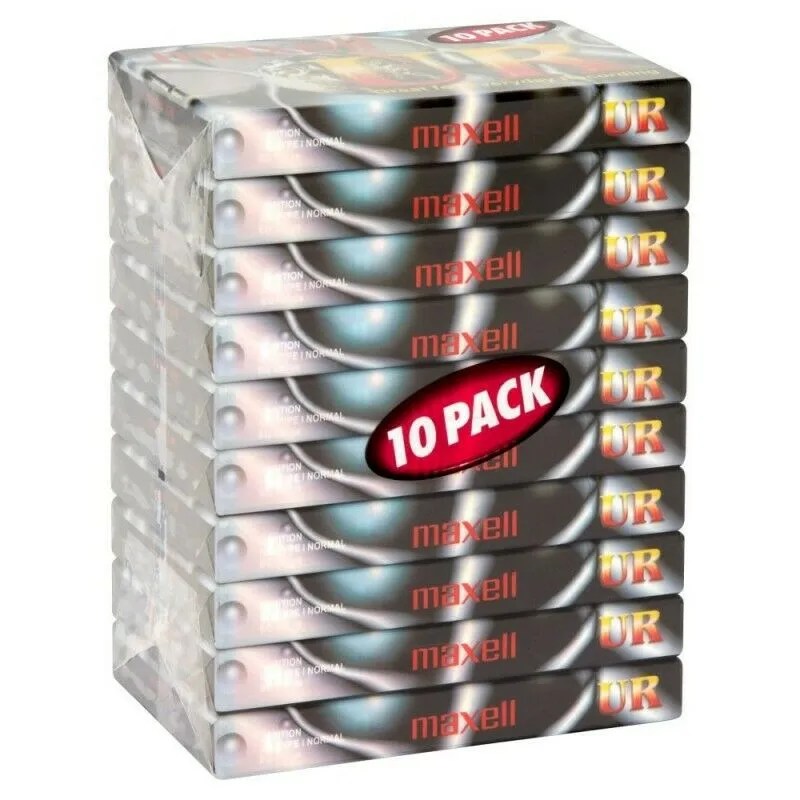 10x Blank Audio Cassette Tape Hi Fidelity High Bias Maxell New