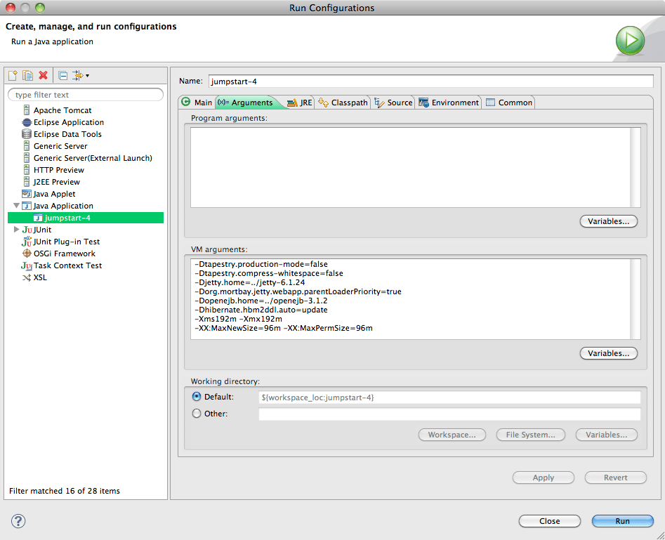 Tapestry JumpStart Installation