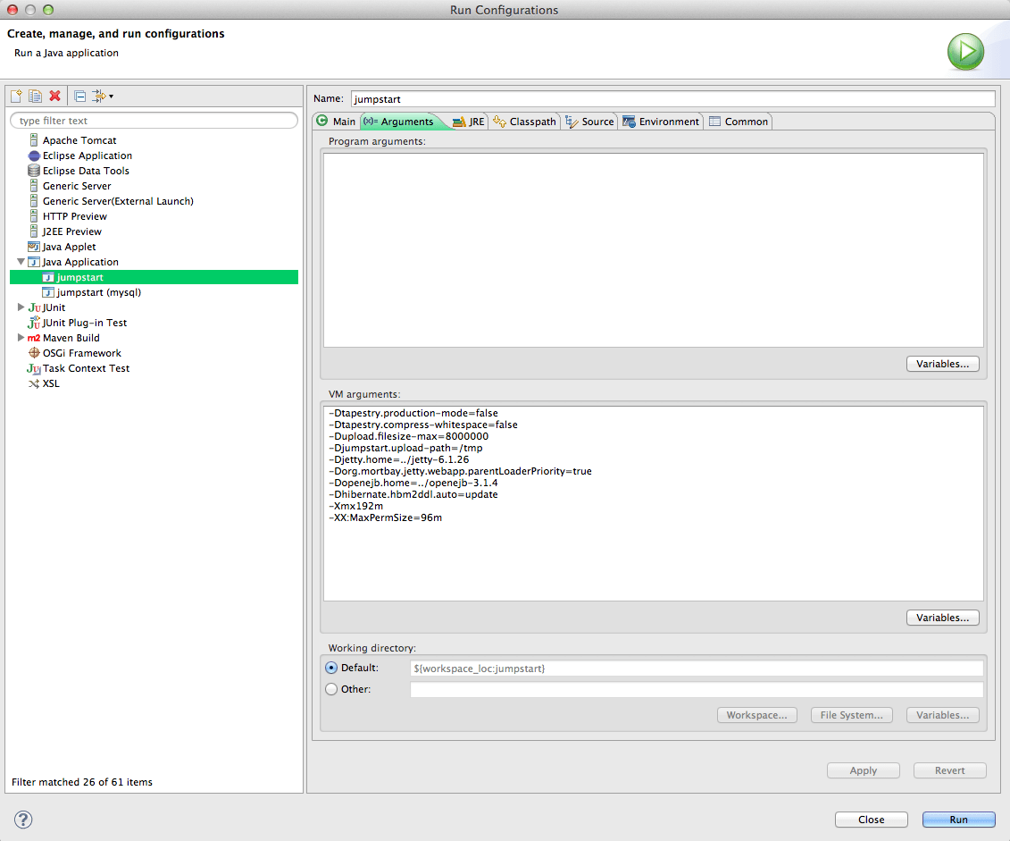 Tapestry JumpStart Installation