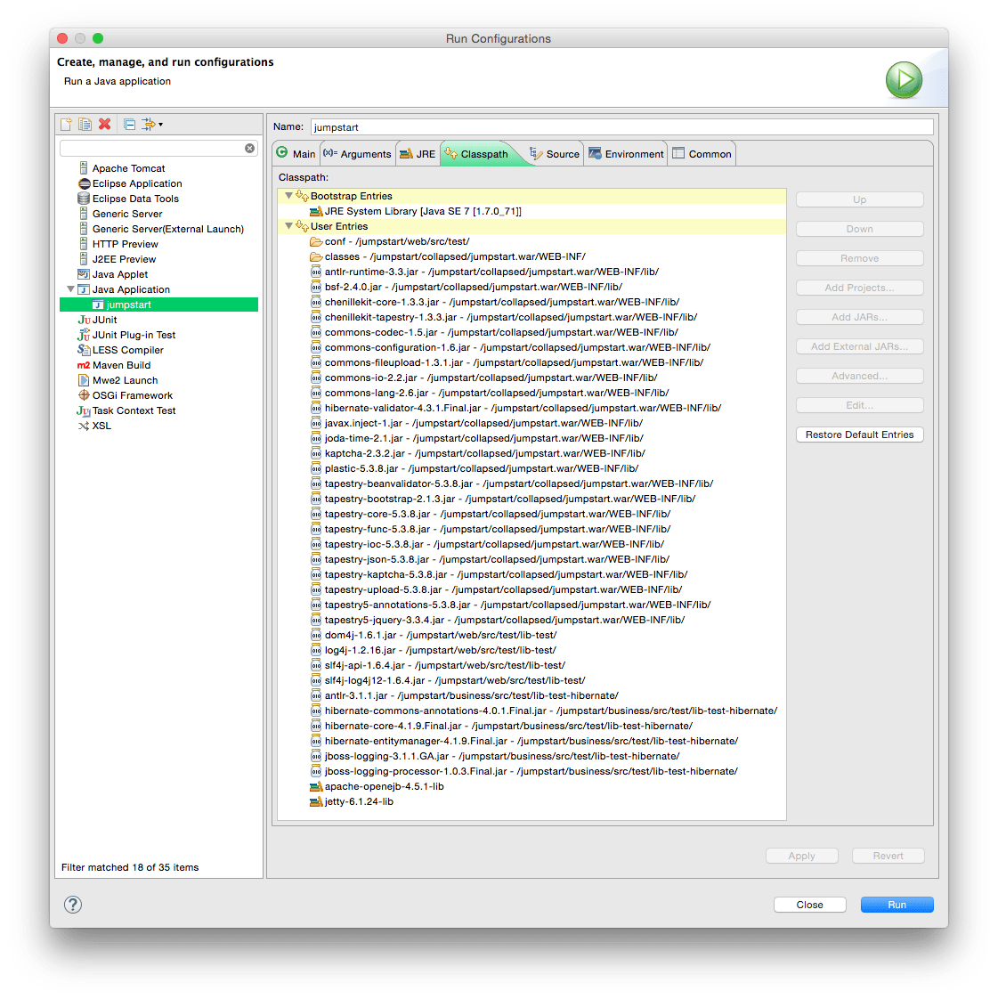 Tapestry JumpStart Installation