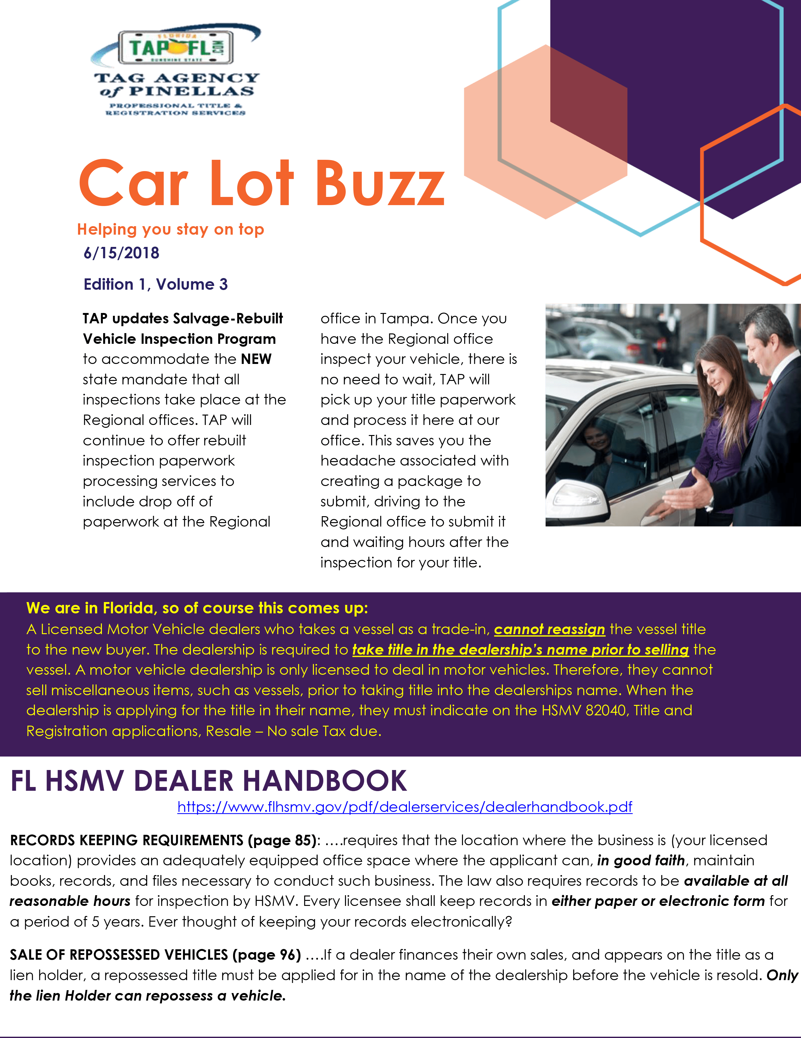 Tag Agency of Pinellas, Inc (TAP)