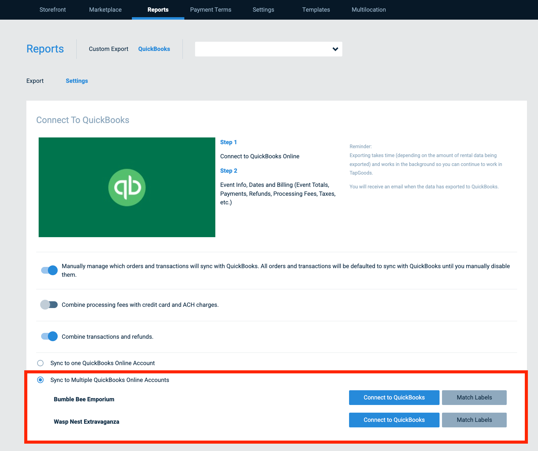 [Multilocation] How To Sync Locations to Multiple QuickBooks Accounts